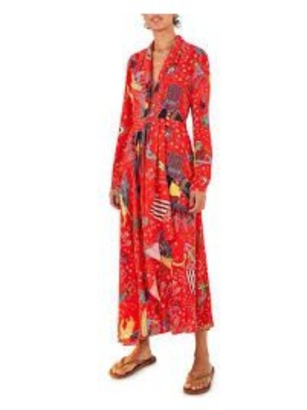 FARM Rio Red Printed Maxi Dress - Picture 4 of 13